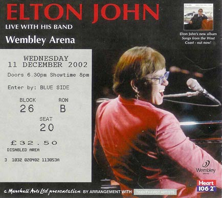Elton John Ticket